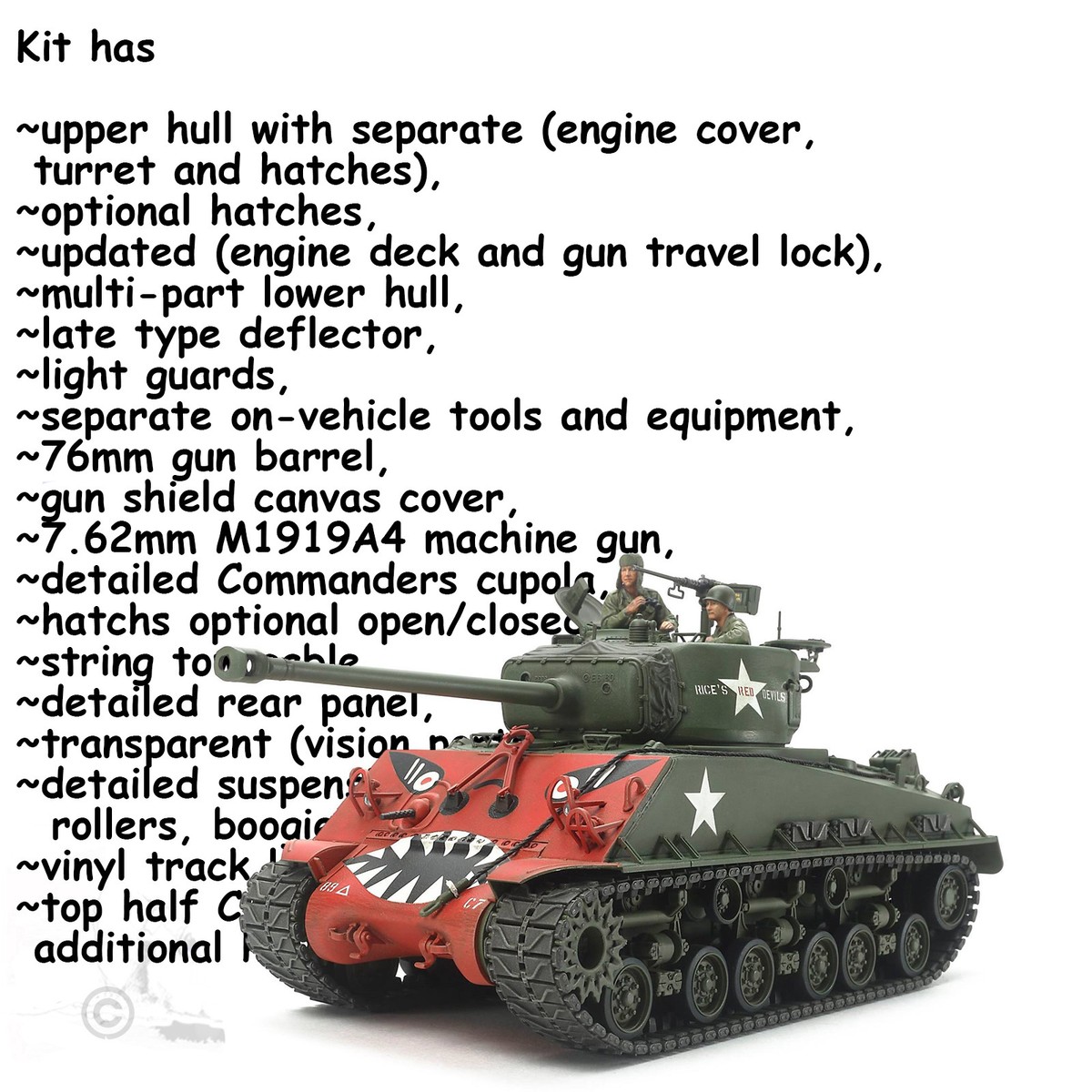 TAMIYA 353579 1/35 M4A3E8 SHERMAN 'EASY EIGHT' AND GAZ-67 KOREAN