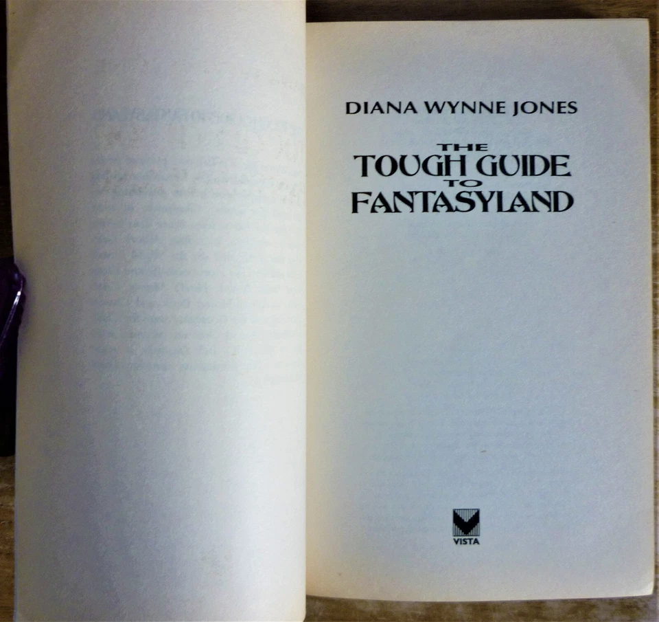 Diana Wynne Jones "THE TOUGH GUIDE TO FANTASYLAND" 1996 UK VISTA NEW 1st ED PB - Image 4 of 4