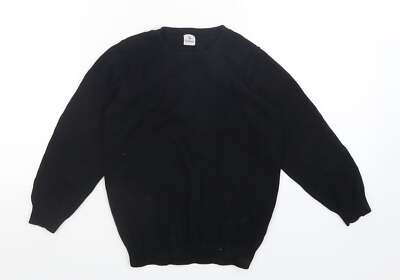 TU Mädchenpullover schwarz Baumwollmischung Größe 7 Jahre