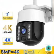 4MP 2K IP Camera Outdoor WiFi HD CCTV Security Cam AI Auto Tracking Surveillance