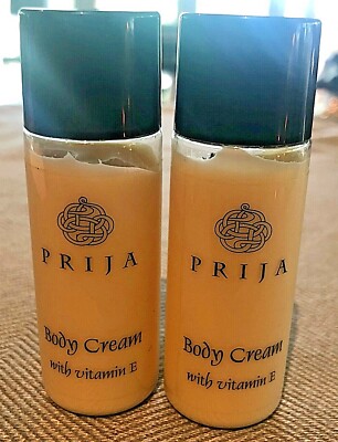 Prija Body Cream Vitamin E Travel Size 1 oz  Lot of 2 Units NEW Made in Italy