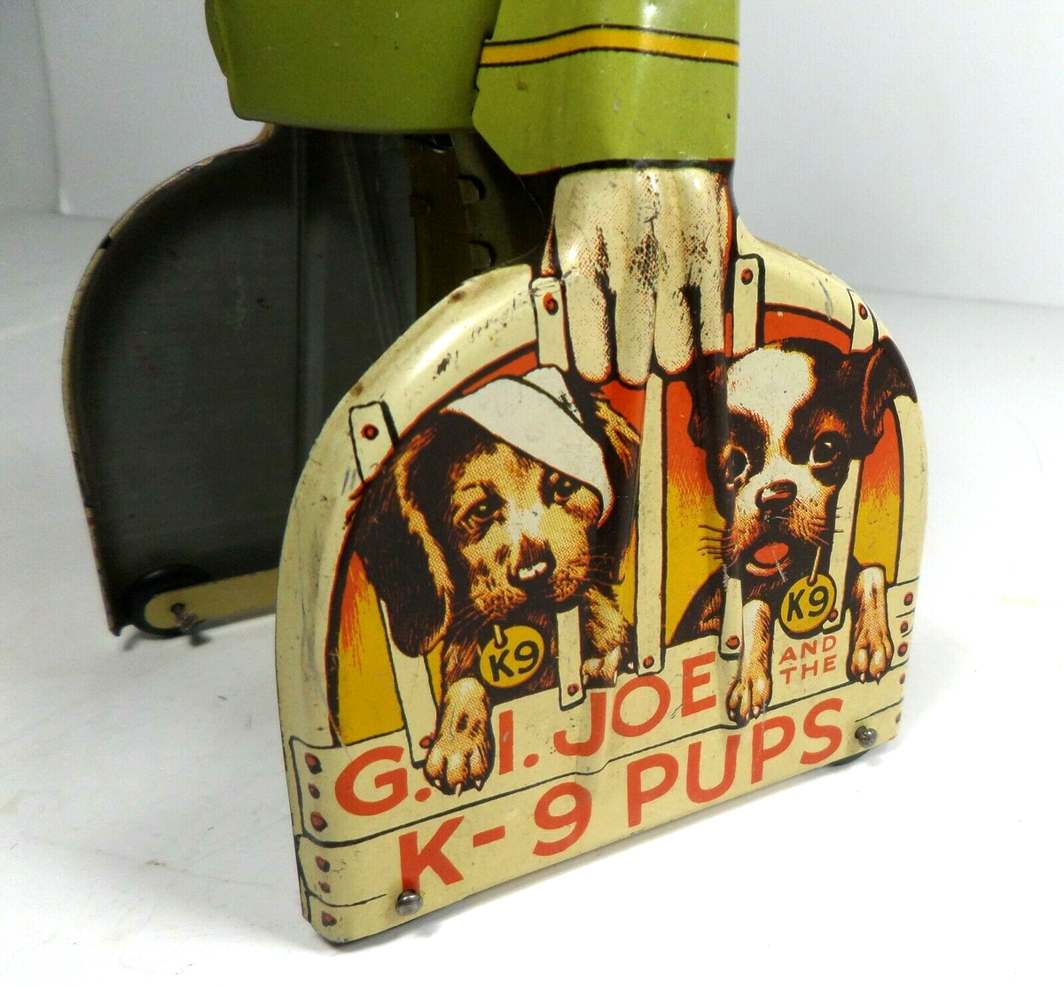 Unique Art Tin Litho Windup GI Joe & K-9 Pups | eBay