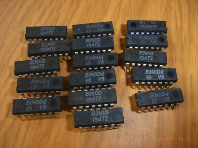 16 Stck B340D, 4- fach Si-NPN Transistor- Array, DIP 14 ,