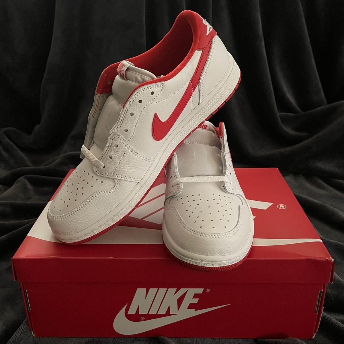 Air Jordan 1 Men\'s Sneaker Retro OG Low University Red Size 11 CZ0790-161 JORDAN Air 1 Low OG CZ0790 161 - Shiekh main image 3