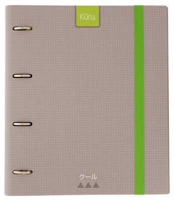 88102171-carpeta Ringe Schlitzstanzung A4 Kuru mit Umschlag transparent 4 Fäc...