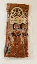C.C EXCLUSIVES Brown Headband Head Wrap Faux Sherpa Lined NEW