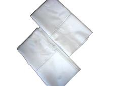 WAMSUTTA PIMACOTT LIGHT BLUE SATIN SATEEN 500TC  (2) KING PILLOWCASES 19X36