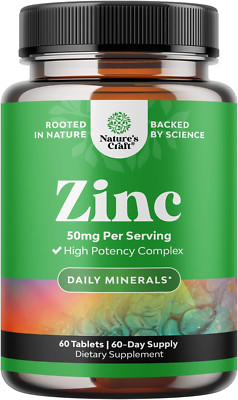 Zinc 50Mg Immune Support Supplement - Zinc Complex Supplement for Immune System