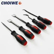 5 Pcs Heavy Duty Scraper Hook & Pick Set Gasket Scraping Hose Remover Tool Kit
