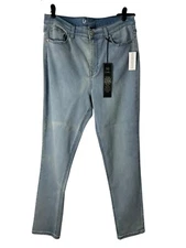 DG2 Diane Gilman Jeans Size 14T Virtual Stretch Skinny Light Wash High Waisted