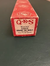 QRS Player Piano Word Roll 9455 Around The World Waltz Ted Baxter
