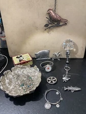 MICHAEL ARAM FLOWER NUT DISH SILVER NWT & Extra Vintage Lot