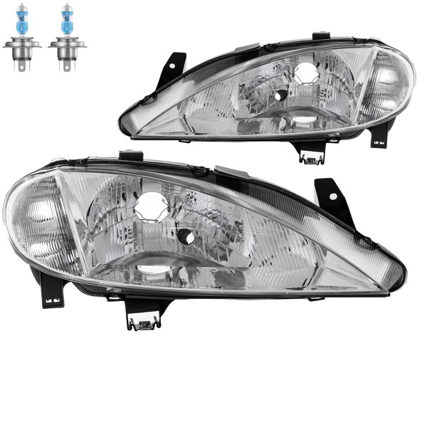 Scheinwerfer Set Rechts & Links Halogen H4 FüR Renault Megane I Inklusive Lampen-image