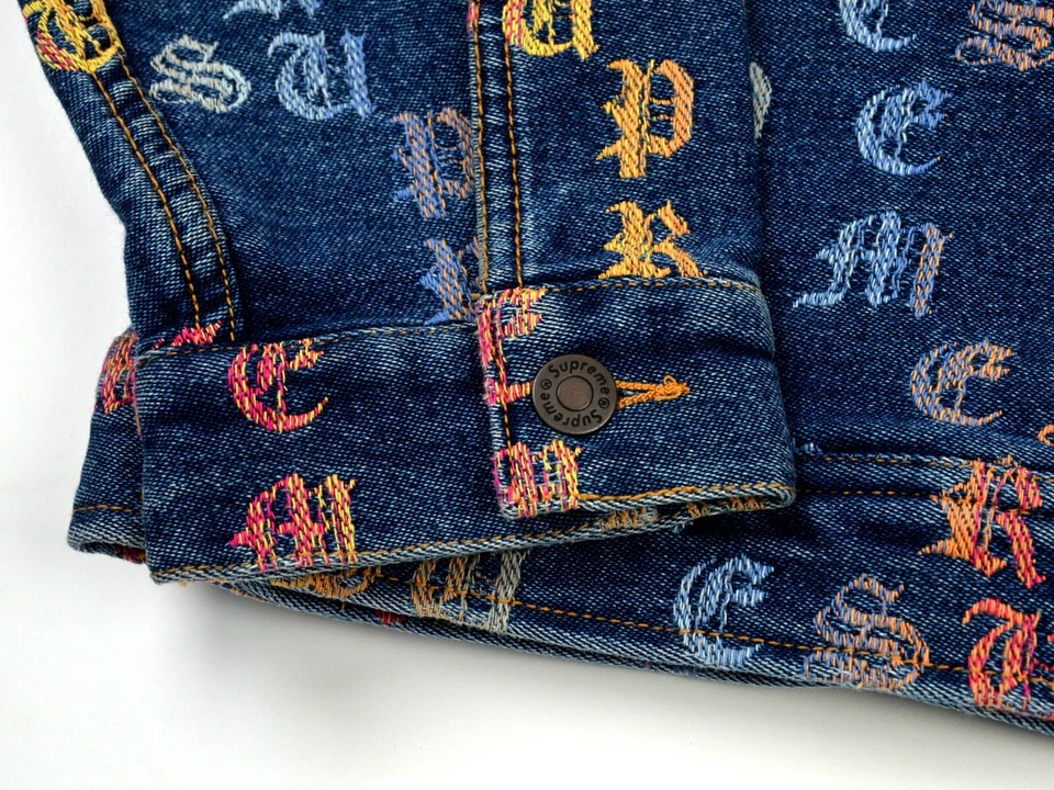 Chaqueta de Trabajo Denim Jacquard Supreme Gradient TALLA-L Nueva Foto 4 de 4