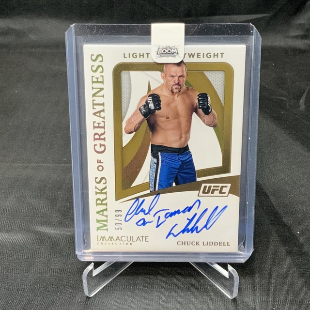 2021 Immaculate UFC Chuck The Iceman Liddell /99 Auto Marks Of Greatness 💎🔥