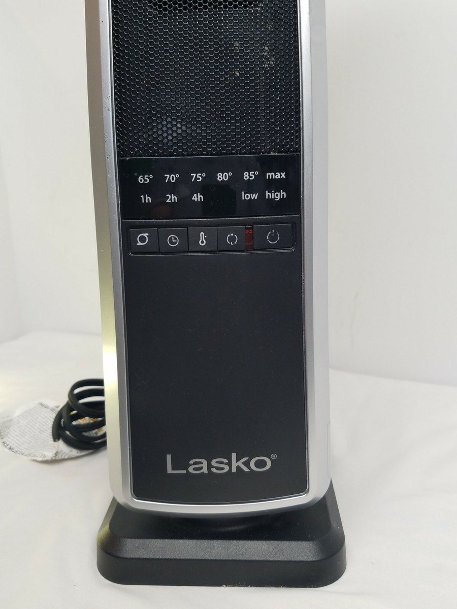 Lasko CT22650 22u0026#034; Oscillating Ceramic Tower Space Heater preowned  Excellent Cond | eBay