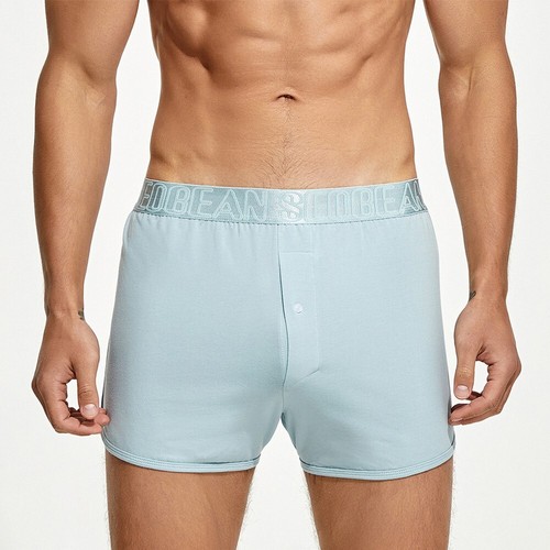 Colorful Blue Low Rise Tracksuit Boxers Briefs for Men Lightweight
