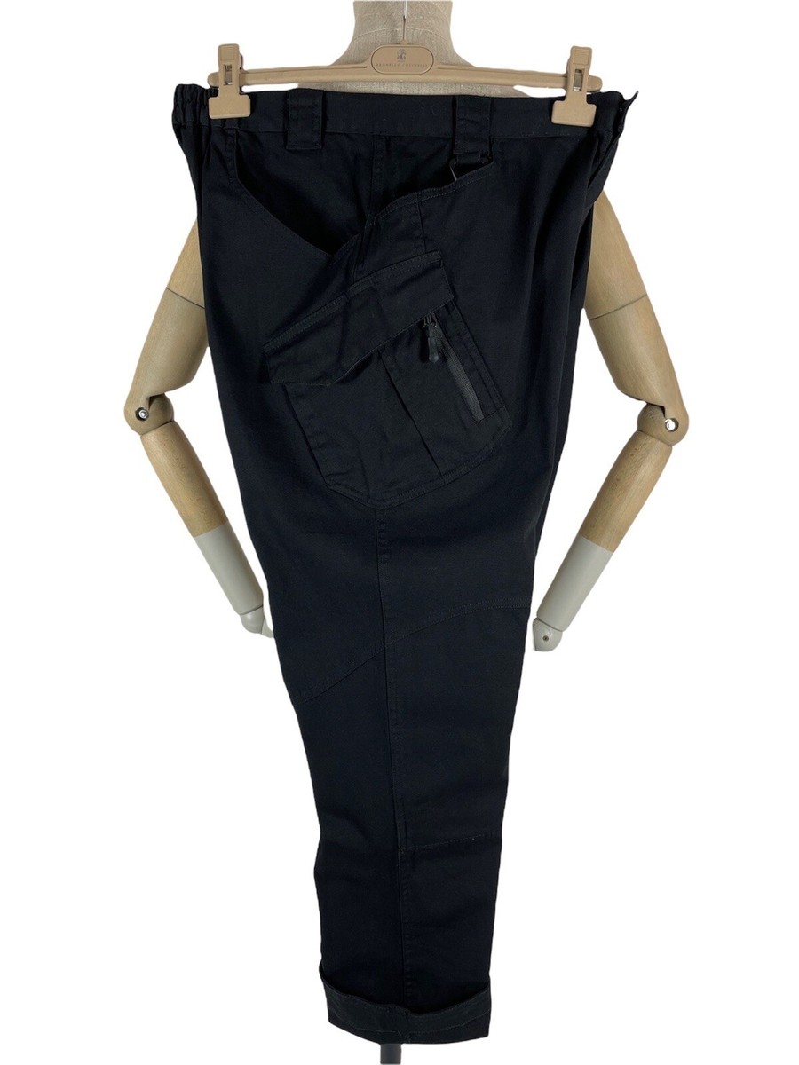 Vintage JIL SANDER Multi Pockets Zipper Cargo Black Tactical Work 