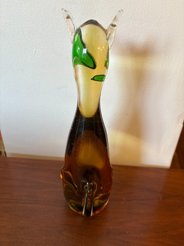 Vintage Chalet kanadische Glaskatze Figur gefasst Kunstglas Katze Sammlerstück - Bild 5 von 8