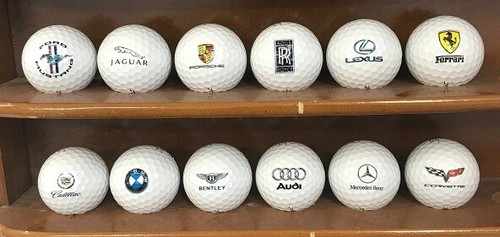 1 Dozen (Luxury Automobile Logos) Titleist Tour Soft Collectors Golf Balls