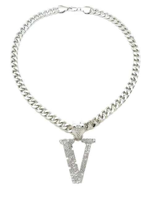 New Lil Uzi Vert V Pendant With 10mm 20" Cuban Link Chain Necklace eBay