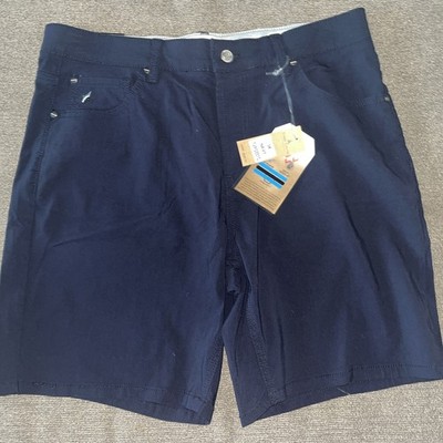 Tailor Vintage Men s Performance Tech Shorts, Navy Size 34 Waist