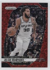 2024-25 Panini Prizm Fast Break Red Prizm 7/100 Julian Champagnie #158 1al3