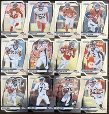 2024 PRIZM DENVER BRONCOS COMPLETE BASE TEAM SET (13 CARD LOT) BO NIX RC! 