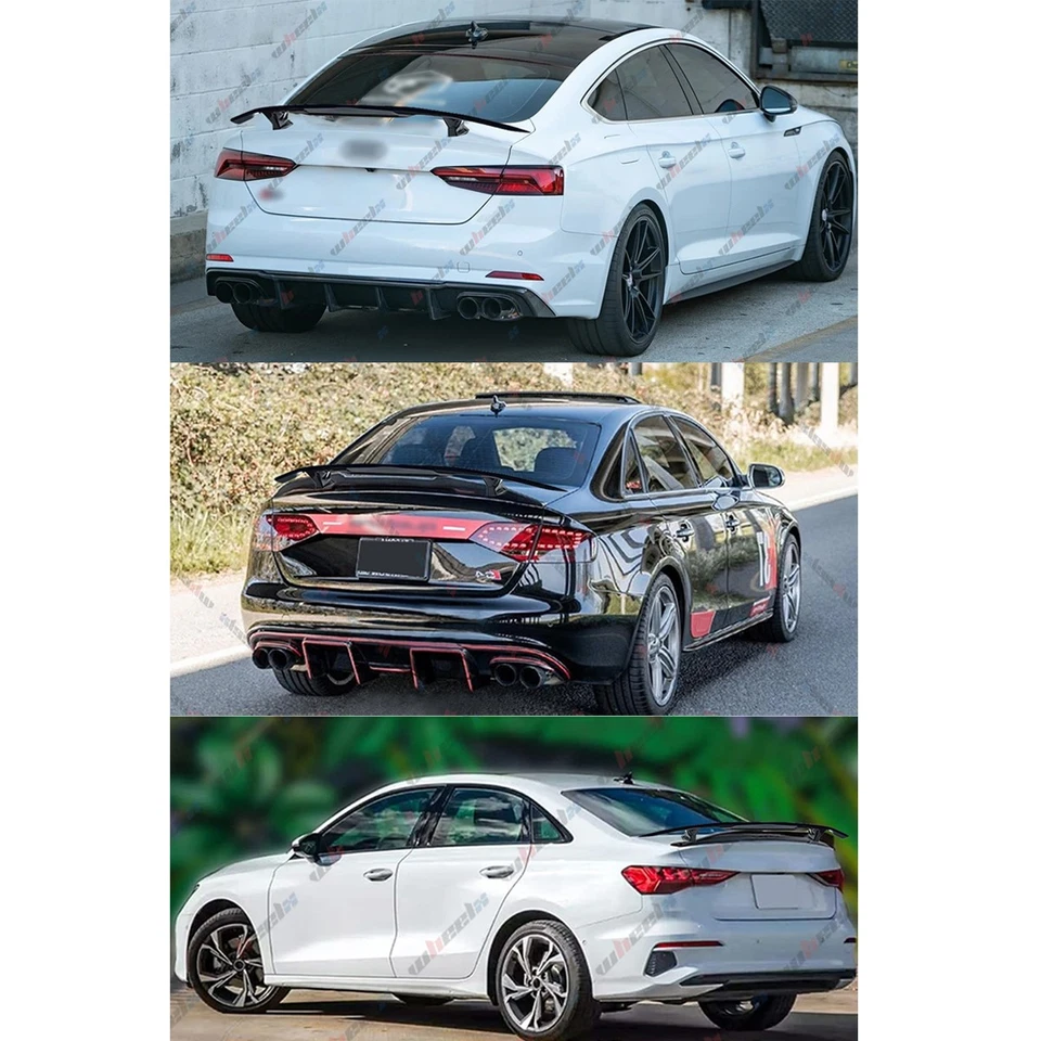 Alerón trasero de carbono para maletero GT Sport Wing 47" Fit Audi A3 S3 RS3 A4 S4 A5 A6 Foto 2 de 4