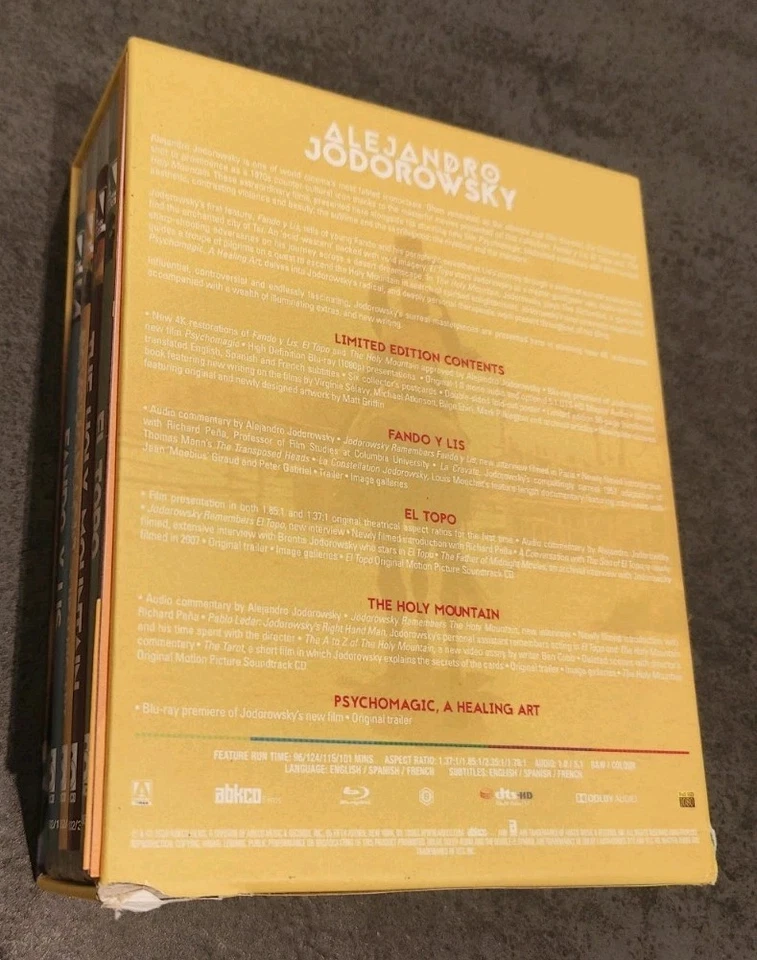 ALEJANDRO JODOROWSKY LIMITED EDITION ARROW BLU RAY BOXSET WOTH POSTER, BOOK - Bild 2 von 4
