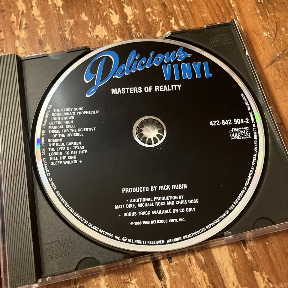 Masters Of Reality S/T CD (1990, Delicious Vinyl) - Image 3 of 4