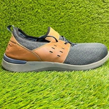 Rockport Truflex Mens Size 13W Blue Gray Brown Composite Toe Safety Work Shoes