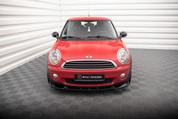 Maxton Design Frontlippe Passend FüR Mini One R56 Schwarz Hochglanz