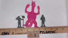 Tim-Mee, etc. #A1 BIG HUGE PINK Turtle Alien Monster, Vintage SPACE Figures!