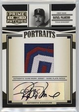 2005 Donruss Prime Patches Portraits 7/10 Rafael Palmeiro #P-80 Patch Auto b8h
