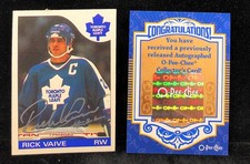 RICK VAIVE 2007 O-Pee-Chee (1985 O-Pee-Chee) #106 Buyback Auto w/Certification