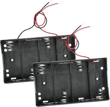 SDTC 2-Pack 6V C Cell Battery Holder Box with Leads