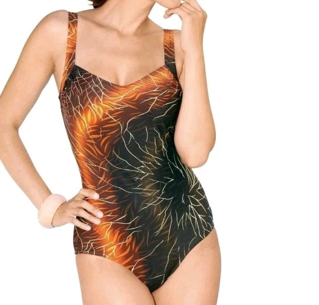 feel good Damen Bademode Badeanzug Einteiler schwarz Gr. 38 (Cup-D) NEU - Bild 1 von 1