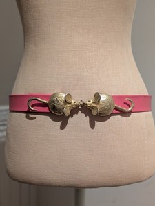 Vintage Mimi di N 1985 Gold Tone Ribbed Shell Statement Belt Buckle Womens Mimi Di Niscemi Belt - Etsy main image 2