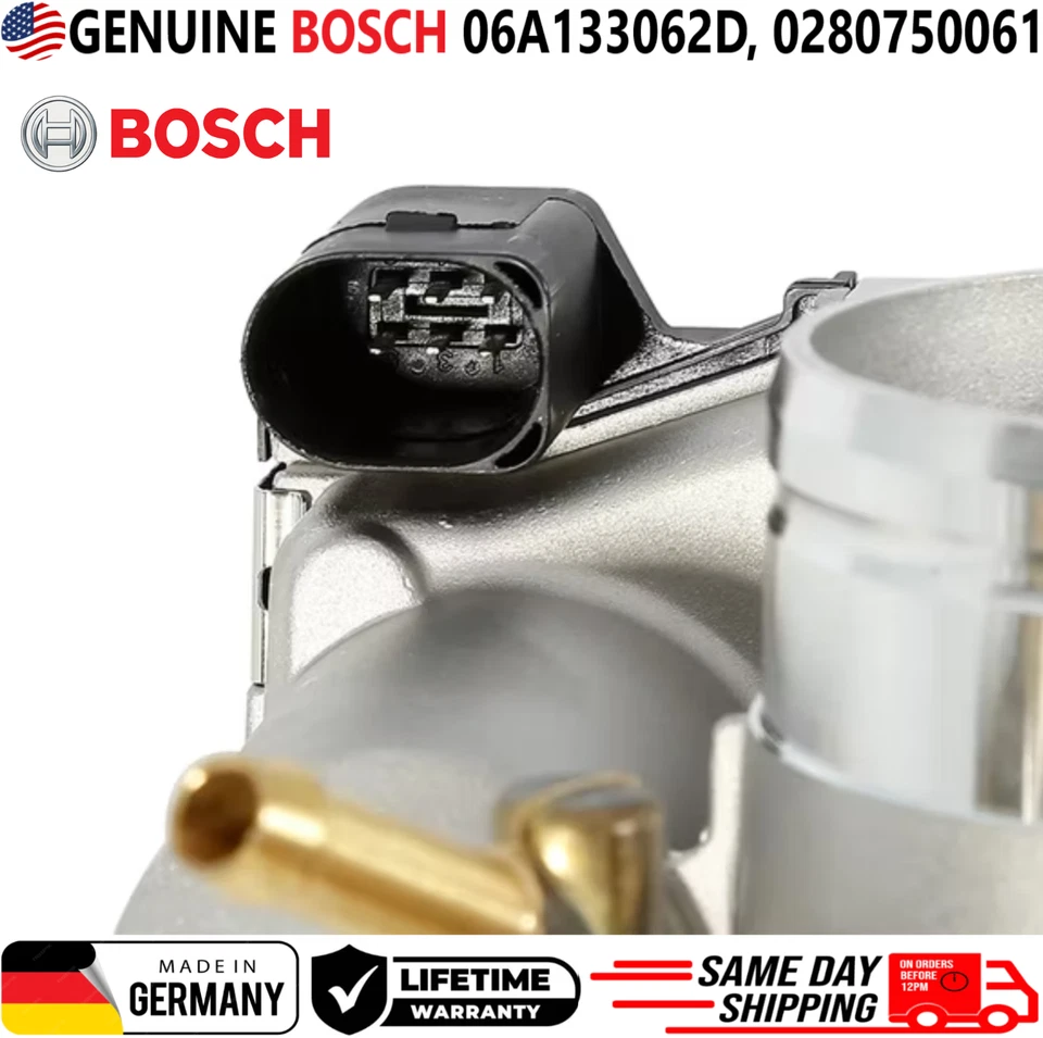 OEM BOSCH Throttle Body For 1998-2001 Volkswagen Beetle Golf Jetta, 06A133062D - Image 4 of 4