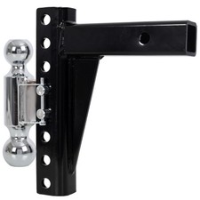 Adjustable Dual Ball Mount 2"  2-5/16" Balls, 12,000 lb  10,000 lb Towing