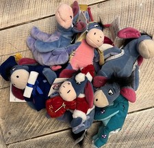 Disney Eeyore Mini Bean Bag Plush Lot Of 6