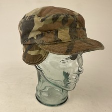 US ARMY COMBAT CAP HAT WOODLANDS CAMO Unknown Year