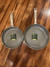 GreenPan Ceramic Nonstick, 12” and 10.5" Frying Pan set Both Pieces NEW