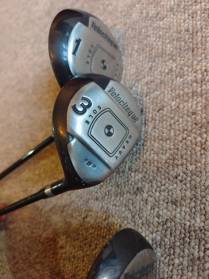 Set of 3 Velociteque Golf Clubs, Nr 1 Driver and Nr 3 and 7 Wood - Free Delivery - Image 3 of 4