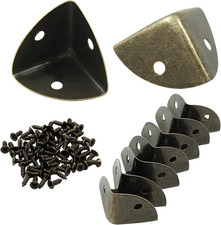 12Pcs Box Corner Protectors, 1" 25mm Metal Corner Edges Protector Triangle ...