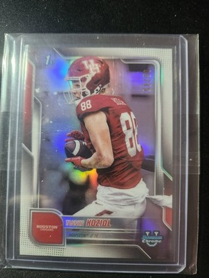 2025 Bowman U Chrome Tanner Koziol #154 White Refractor /15 Houston Cougars RC