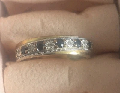 Damenring 375 9 Karat Gold DIA Damen Verlobung, erterinty - Bild 1 von 4