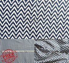 Indian Hand Block Print Cotton Fabric Blue 60/60 Floral 3 Yard Pre Cut
