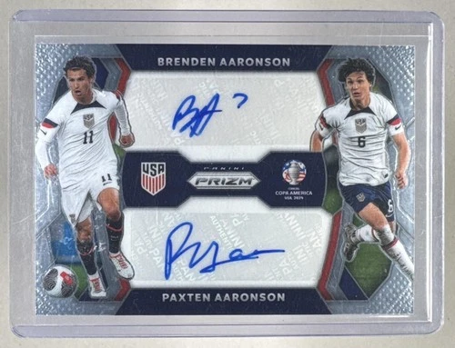 Brenden Paxten Aaronson 2024 Panini Prizm Copa America #DS-BP Dual Auto D1